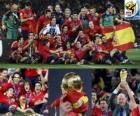 Spain, champion of the Football World Cup 2010 South Africa