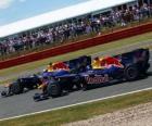 Mark Webber and Sebastian Vettel - Red Bull - Silverstone 2010