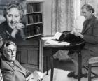 Agatha Christie (1890 - 1976) was a british writer of detective novels.