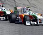 Vitantonio Liuzzi and Adrian Sutil - Force India - Monza 2010