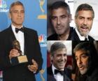 Actor George Clooney film and television, winning an Academy Award and Golden Globe