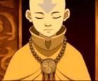 Aang is a 12 years old boy that has spent 100 years frozen in an iceberg with his flying bison