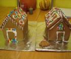Sweet and beautiful Christmas ornament, two gingerbread houses