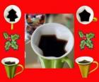 coffee mugs, Christmas shapes