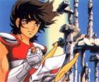 Pegasus Seiya, the main character of Saint Seiya or Knights of the Zodiac