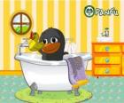 Bolly black in the bath, animal Panfu