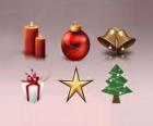 Various Christmas ornaments