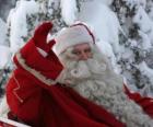 Santa waving his hand