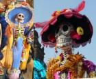 The skull Catrina, one of the most popular Day of the Dead in Mexico