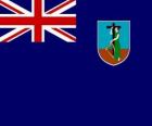 Flag of Montserrat, british overseas territory in the Caribbean