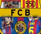 Xavi Hernandez 550 games for FC Barcelona