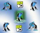 Articguana, a polar iguana alien, also called Absolute Zero. Ben 10.000