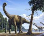 Camarasaurus in the landscape