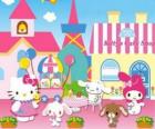 Hello Kitty and her friends enjoying a day in Pastry