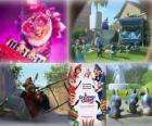 Several pictures of Gnomeo and Juliet