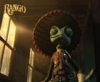 The Chameleon Rango believed to be a hero and self-proclaimed sheriff of Dirt