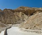 The Valley of Kings where some tombs for the pharaons were constructed. Necropolis of Thebes, in Luxor, Egypt 