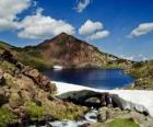 The Carlit is the highest peak of the French department of Pyrenees Orientales