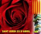 On 23 April, St George's Day is celebrated in Catalonia the Festival of the Book and the Rose