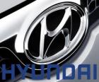 Hyundai logo, brand of cars in South Korea