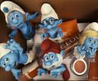 The Smurfs scared inside a box - The Smurfs Movie -