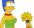 Marge cries surprised seeing Lisa