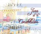Swearing of the Constitution of Uruguay. Every July 18 is celebrated the oath of the first national constitution of 1830