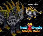 Dark Hilltopper. Invizimals Shadow Zone. Fighting machine full of rage