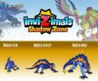 Draco Cub, Draco Scout, Draco Max. Invizimals Shadow Zone. An ancient dragon carved in stone with great force