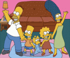 The Simpson family at his home in Springfield