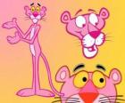 Several images of The Pink Panther