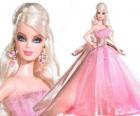 Barbie in a pink dress