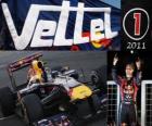 Sebastian Vettel, F1 World Champion 2011 with Red Bull Racing, is the youngest world champion