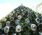 Christmas tree made of 5,000 recycled bottles