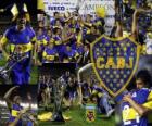 Boca Juniors, champion fo the tournament Apertura 2011, Argentina