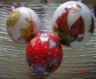 Christmas balls decorated