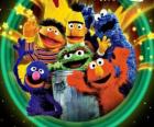 Various characters of Sesame Street