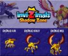 Goldbug Cub, Goldbug Scout, Goldbug Max. Invizimals Shadow Zone. Golden beetle comes from ancient Egypt of the Pharaohs. Invizimal fast and hard