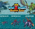 Griffonator Cub, Griffonator Scout, Griffonator Max. Invizimals Shadow Zone. Reptiles lurking in the rivers of India