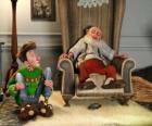 Arthur Christmas with his grandfather