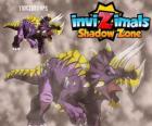 Triceratops. Invizimals Shadow Zone. Invizimals herbivore with large strength and bravery