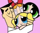 The Powerpuff Girls into arms of Professor Utonium