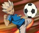 Shuya Gouenji or Axel Blaze, striker and scorer of the Raimon's team in the adventures from Inazuma Eleven