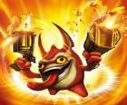 Skylander Trigger Happy, the king of the trigger. Tech Skylanders