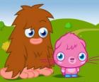 Furi and Poppet, two funny monsters from Moshi Monsters