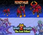 Minotaur, latest evolution. Invizimals The Lost Tribes. Dangerous and ferocious invizimal who has escaped from the maze