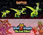 Raptor, latest evolution. Invizimals The Lost Tribes. Dangerous hunter that is fast, smart, aggressive