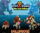 Shellshocked, latest evolution. Invizimals The Lost Tribes. An eccentric magical creature who lives alone in the caves