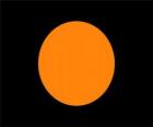 Black flag with orange circle to alert a driver that his car has a technical problem