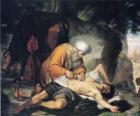 Scene from the Parable of the Good Samaritan